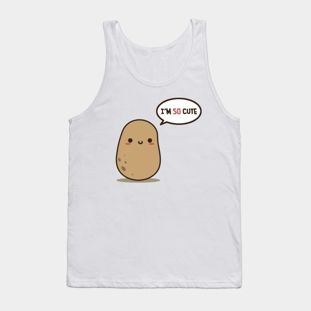 I'm so cute potato Tank Top by clgtart